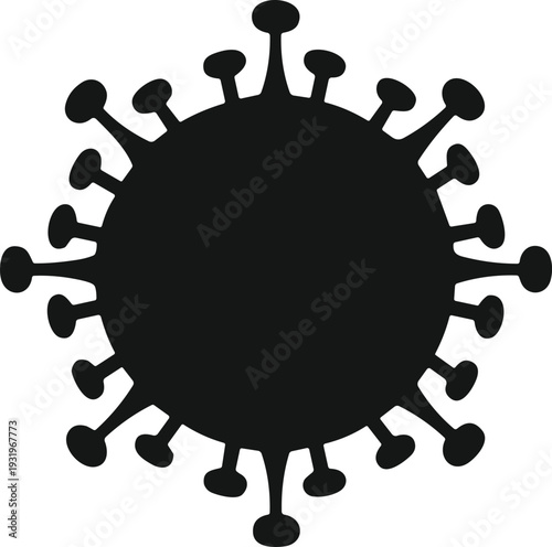 Vector silhouette icons set featuring car crash accident electric plug with lightning bolt glazed donut and virus cell isolated on white background for conceptual design