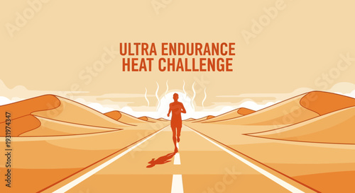 Desert Running Endurance Heat Challenge, A Test Of Human Strength And Resilience