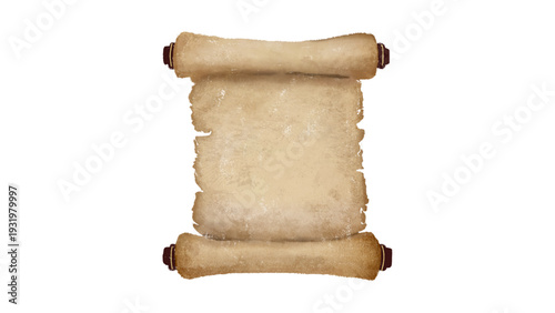 Ancient Blank Papyrus Scroll Paper for Message and Invitation