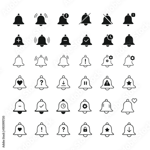 Notification Bell Icons: Alerts, Updates and Messaging Symbols