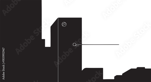 Clear bird-safe transition marker applied to glass, designed to prevent avian collisions and promote wildlife-friendly architecture.