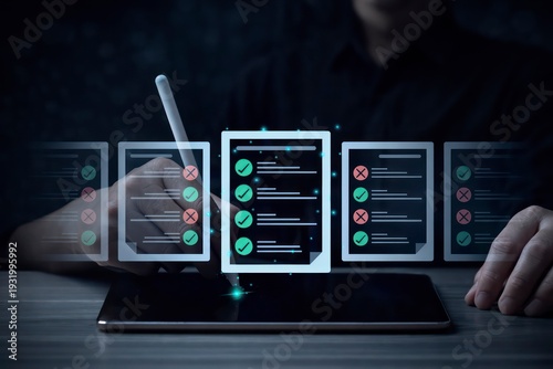 Online Survey Form with Positive and Negative Evaluation Results