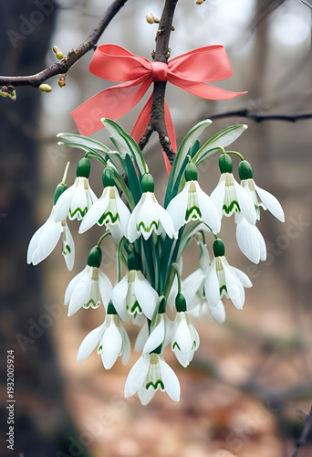  Heart of snowdrops