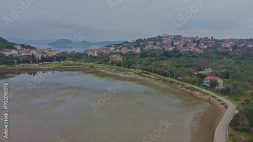 Wallpaper Mural Aerial drone video of Vrgada island on adriatic coast. Croatia Torontodigital.ca