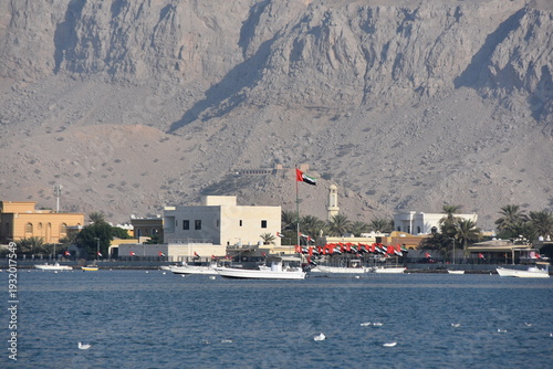 Wallpaper Mural Persian Gulf, Strait of Hormuz, which connects with the Arabian Sea and the Indian Ocean, Coast of the United Arab Emirates, Middle East. Torontodigital.ca