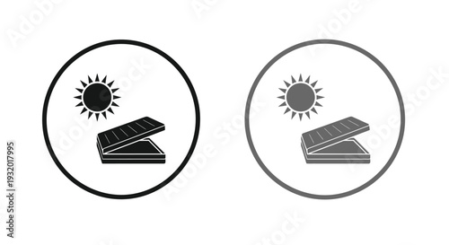 Solar panel instructions show direct sunlight protection.
