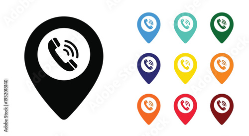 The phone map pin icon signals the customer support location.