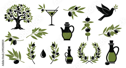 The olive oil and fruit elements collection offers variety.