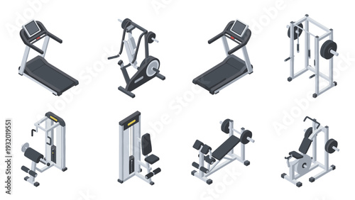 Isometric gym equipment set for workout and fitness enthusiasts