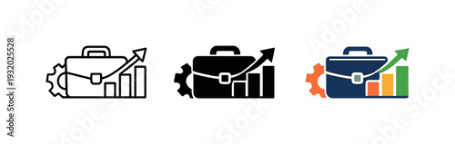 Corporate assistance scene showing a compact professional services emblem with structured tools and advisory cues for expert work