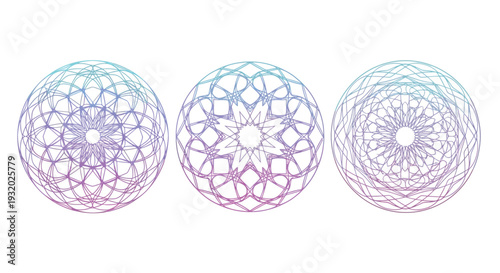 Simple blue and white triangular bunting on a white background