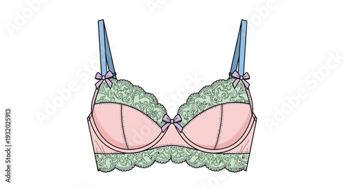 Black and white fashion illustration of a delicate lingerie camisole