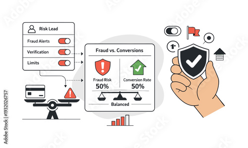 Modern minimal flat vector conceptual collage, crisp hard edges, consistent THIN outline stroke, rounded corners where needed,