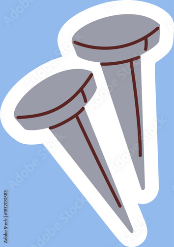 Biblical holy nails Easter sticker