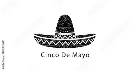 Cinco De Mayo Sombrero Fiesta Celebration Vector Graphic