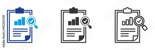 evaluation  icon set multiple style collection	
