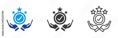 succes icon set multiple style collection	
