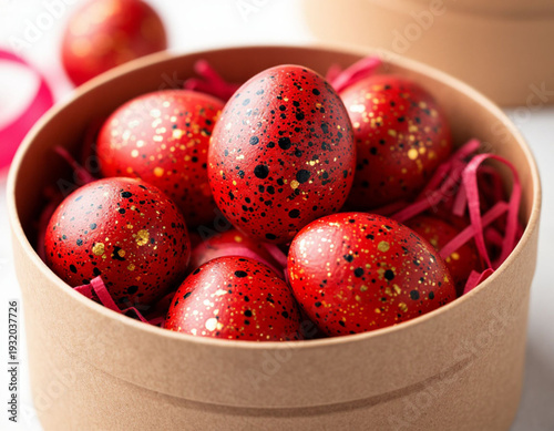 red easter eggs