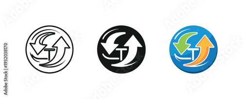 Circular arrows icon representing refresh, reload, or synchronization process