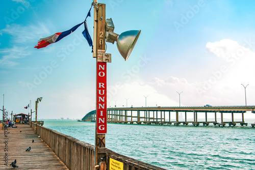 view of the south padre bridge