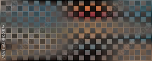 Bright abstract mosaic brown background with gloss