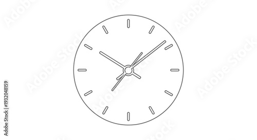 simple clock face with hands