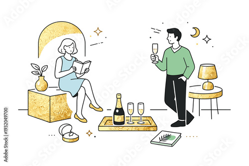 Gold foil subtle textures. Abstract editorial scene with restrained gold foil patterns and soft shadows, conveying quiet luxury and modern elegance. Minimalist