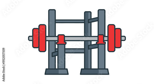 Smith machine with red weights