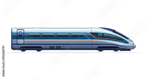 electric car isolated on white background