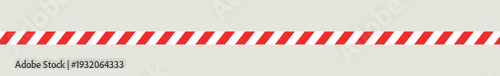 red striped caution tape.