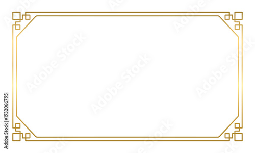  Gold luxury border and line deco photo frame . Modern vintage decorative element for wedding invitations. Vector illustration isolated on transparent background