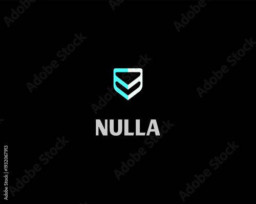 Modern abstract shield vector logo. Minimal symbol representing security, protection, cybersecurity, data safety and digital defense for tech and fintech brands.