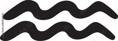 Aquarius zodiac clip art typography design on plain white transparent isolated background for card, shirt, hoodie, sweatshirt, apparel, tag, mug, icon, poster or badge