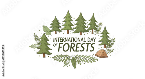 International Day of Forests Illustration.