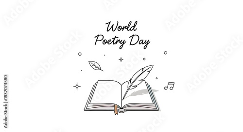 Open book with quill pen illustration 1.