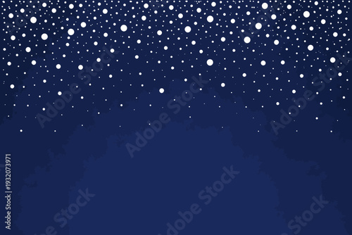 Nieve cayendo en fondo azul oscuro