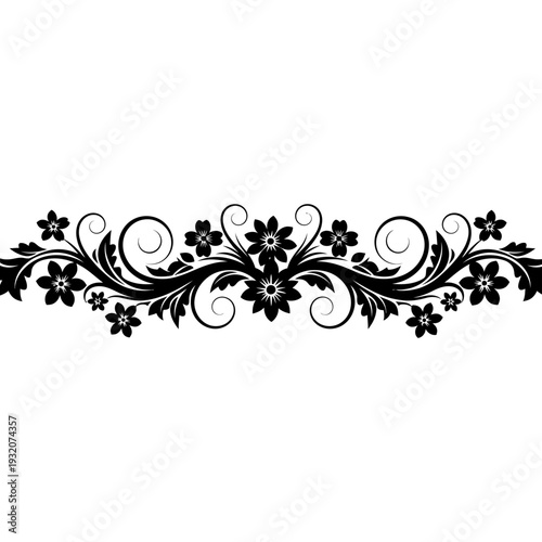 Elegant Floral Flourish: An exquisite display of floral ornamentation, meticulously crafted with intricate detailing, bringing an air of sophistication and timeless grace.