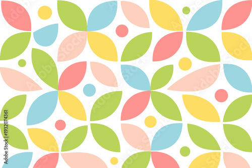 Patrón abstracto primaveral colorido