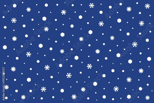 Patrón invernal en fondo azul