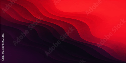 A soft flowing wave of red and purple silk fabric creates a smooth satin texture with a motion design pattern for an abstract textile wallpaper backdrop