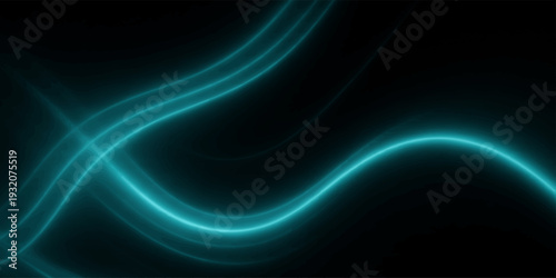A dynamic abstract blue background features glowing fractal waves and light motion, creating an artistic digital wallpaper pattern with elegant curves and energy-filled texture on a dark backdrop