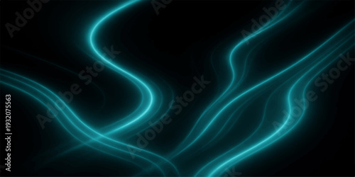 A flowing blue abstract wallpaper design featuring glowing fractal waves and purple smoke textures that create a digital energy motion backdrop