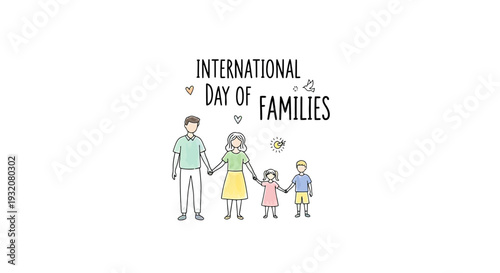 Family Illustration with Parents and Children 1.