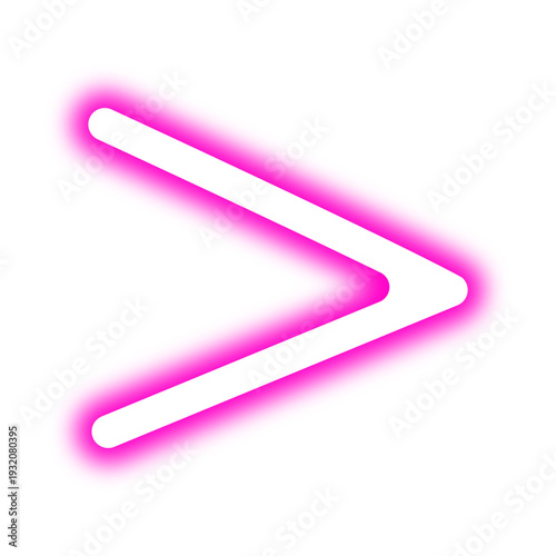Comparison Math Neon Symbol
