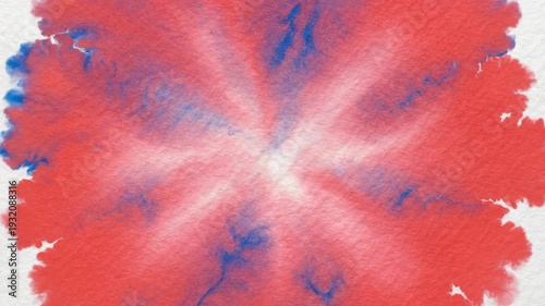 Vibrant Ink Explosion on White Paper - A Dynamic Abstract Art Display.