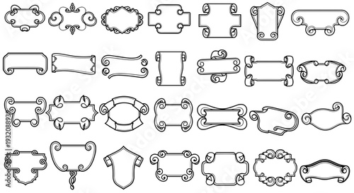 Collection of vintage decorative door and furniture handles and knobs