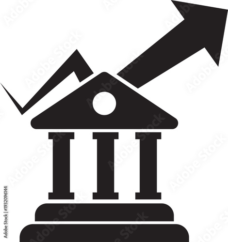 Financial Growth and Business Success Icon