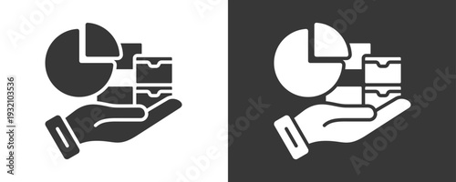 Resource Allocation Icon Set Vector Collection Isolated In Black And White