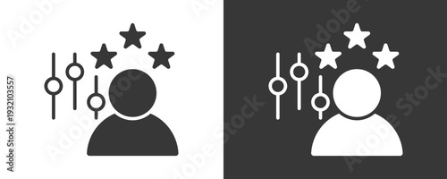 Experience Optimization Icon Set Vector Collection Isolated In Black And White