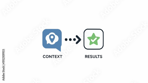 Search Icon Leading to Star Symbol.